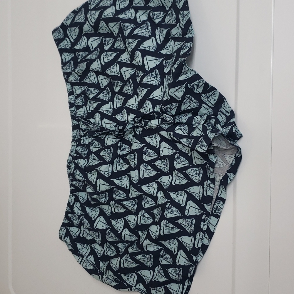 Jasmine and Ginger Blue Sailboat Lounge Shorts NWOT sz M